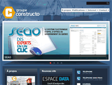 Tablet Screenshot of groupeconstructo.com